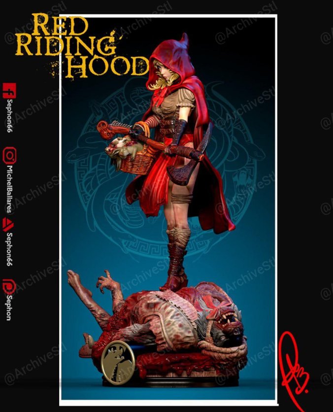 小红帽Little Red Riding Hood 3D打印图纸